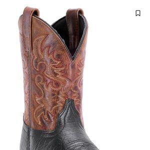 Dan Post Black and Brown Kids Cowboy Boots